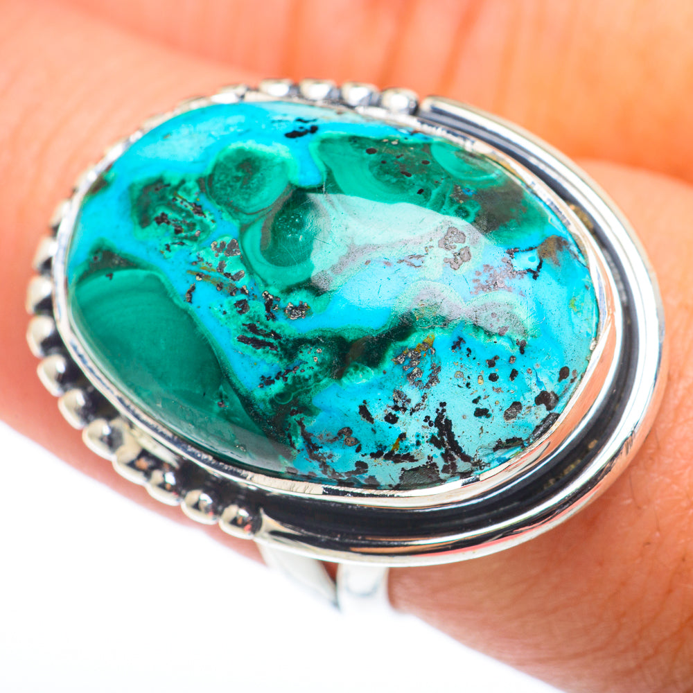 Chrysocolla Rings handcrafted by Anasilvercos - RING74175