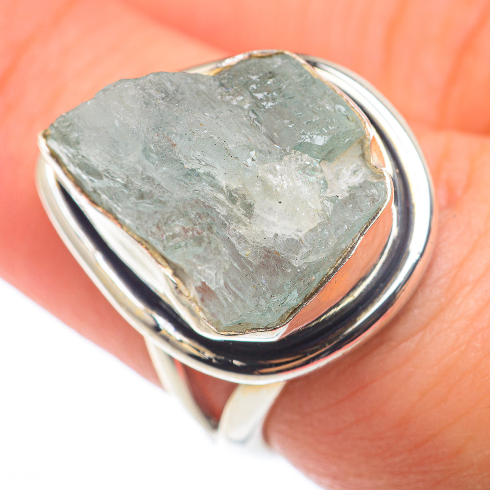 Aquamarine Rings handcrafted by Anasilvercos - RING74183