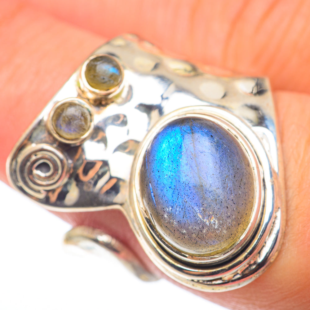 Labradorite Rings handcrafted by Anasilvercos - RING74184