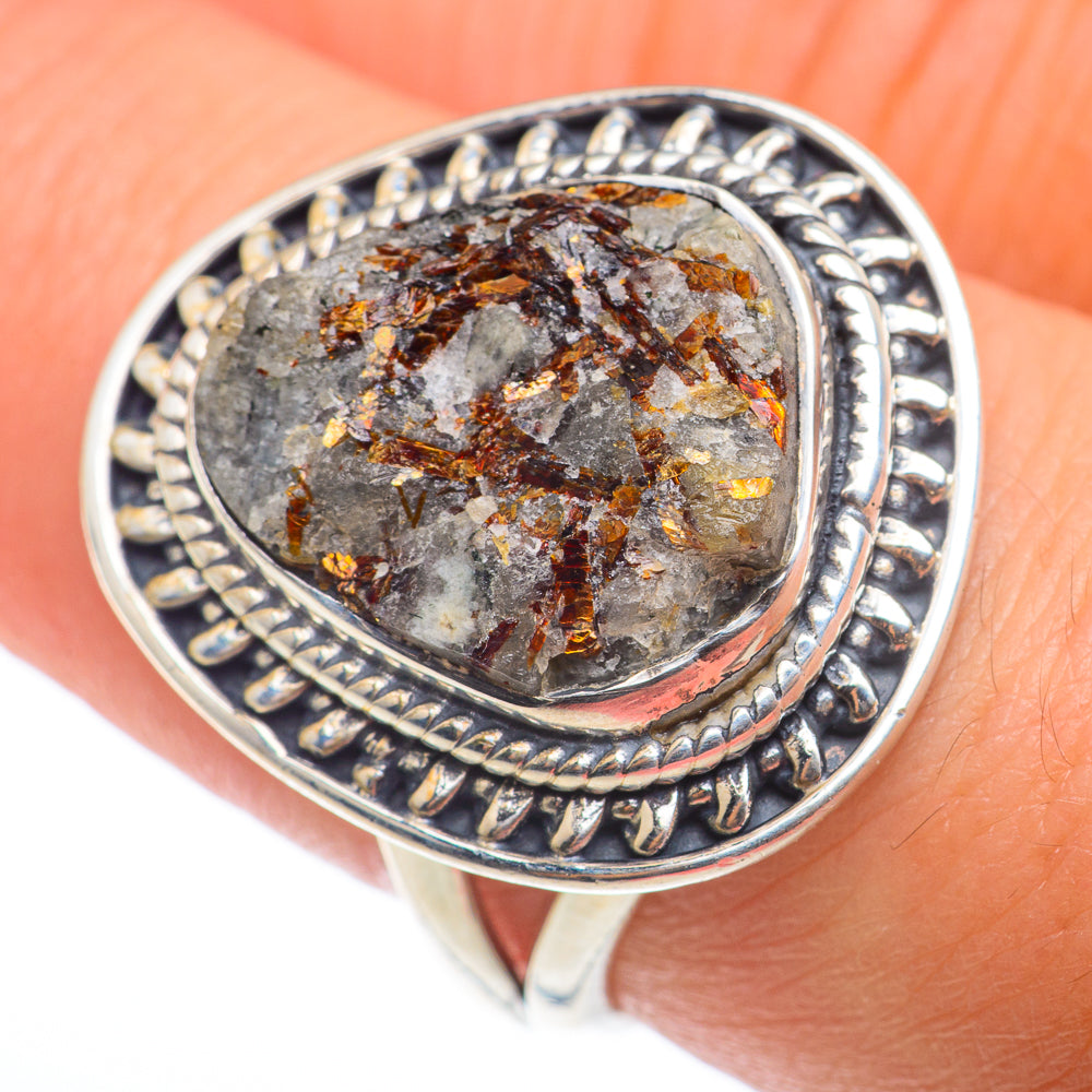 Astrophyllite Rings handcrafted by Anasilvercos - RING74198