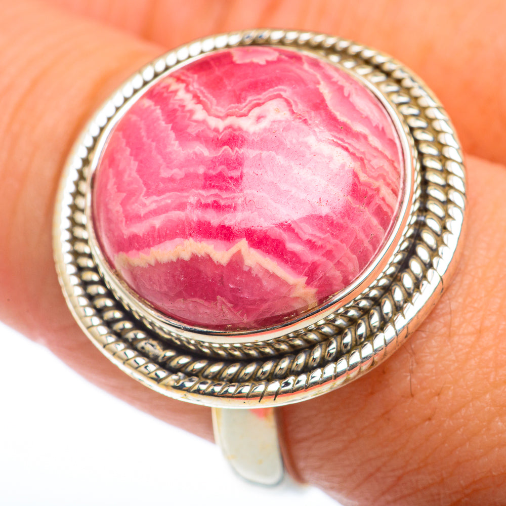 Rhodochrosite Rings handcrafted by Anasilvercos - RING74203