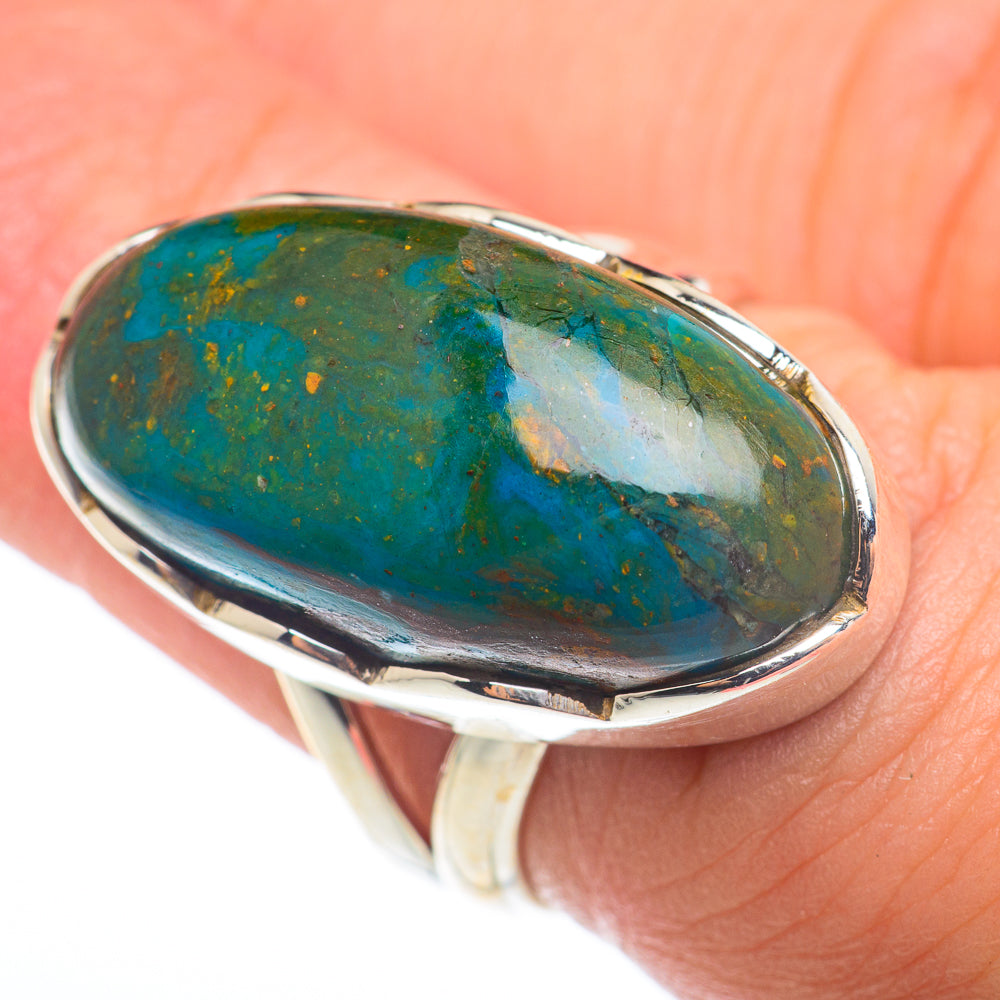 Chrysocolla Rings handcrafted by Anasilvercos - RING74222