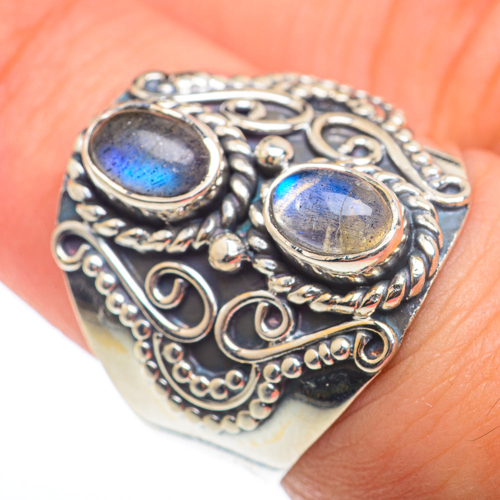 Labradorite Rings handcrafted by Anasilvercos - RING74231
