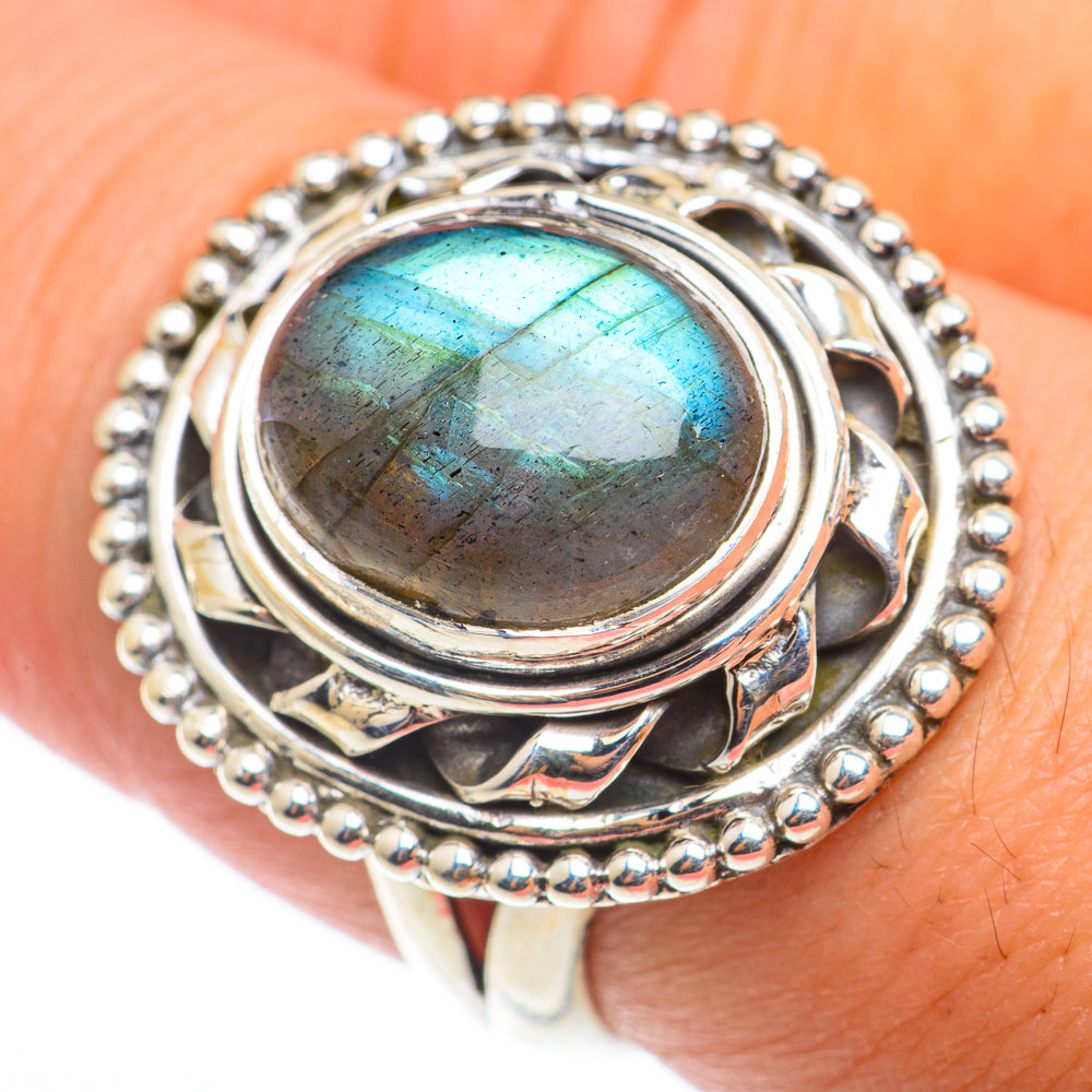 Labradorite Rings handcrafted by Anasilvercos - RING74232