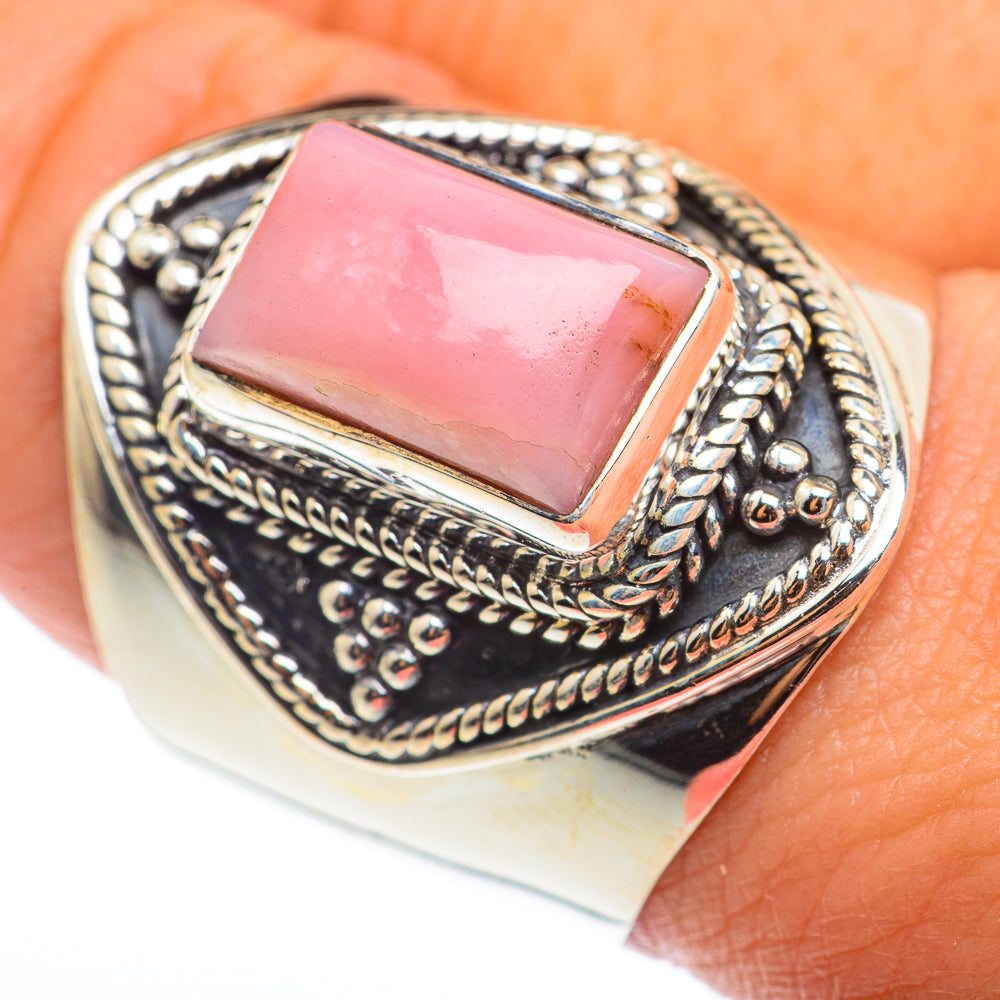 Pink Opal Rings handcrafted by Anasilvercos - RING74243
