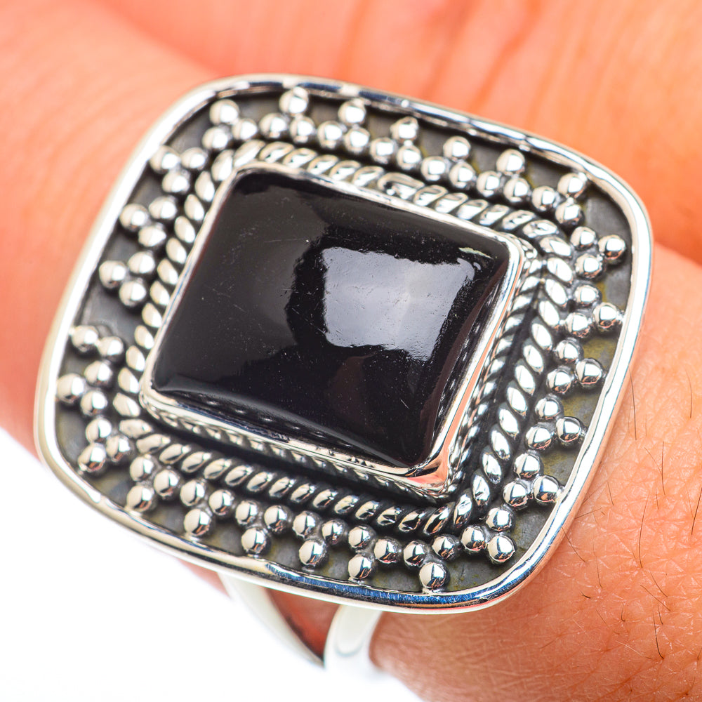 Black Onyx Rings handcrafted by Anasilvercos - RING74248