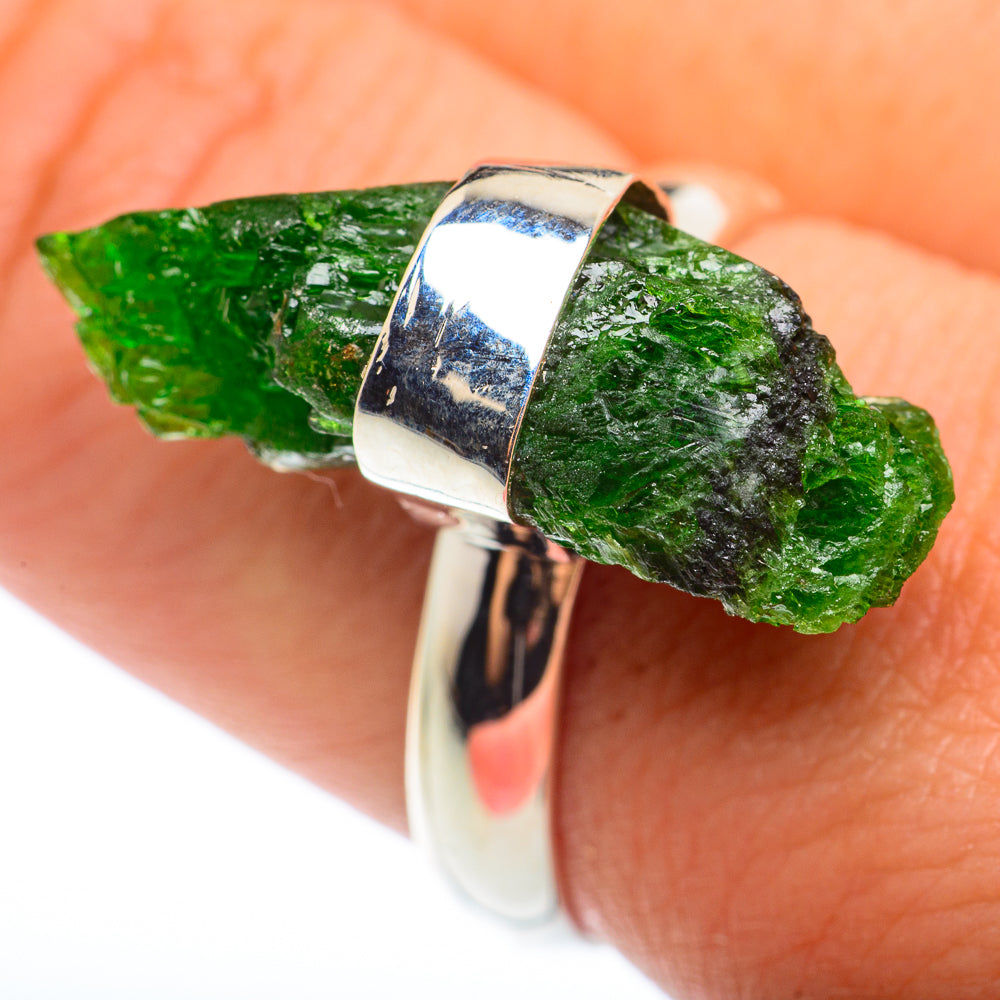 Chrome Diopside Rings handcrafted by Anasilvercos - RING74270