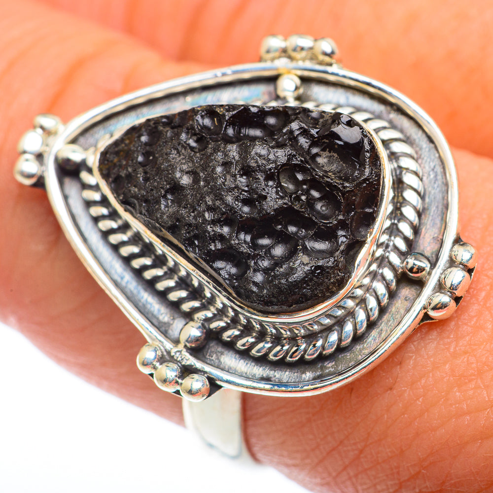 Tektite Rings handcrafted by Anasilvercos - RING74287