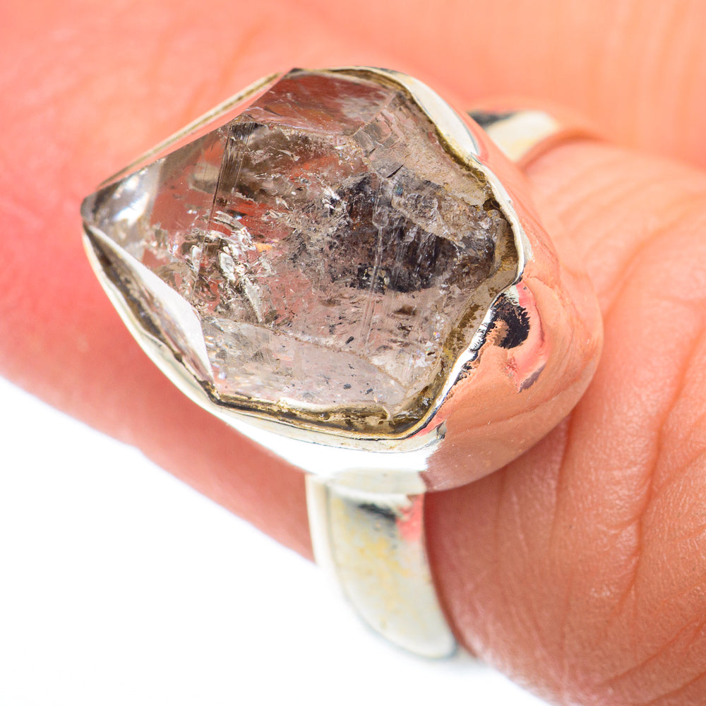 Herkimer Diamond Rings handcrafted by Anasilvercos - RING74288