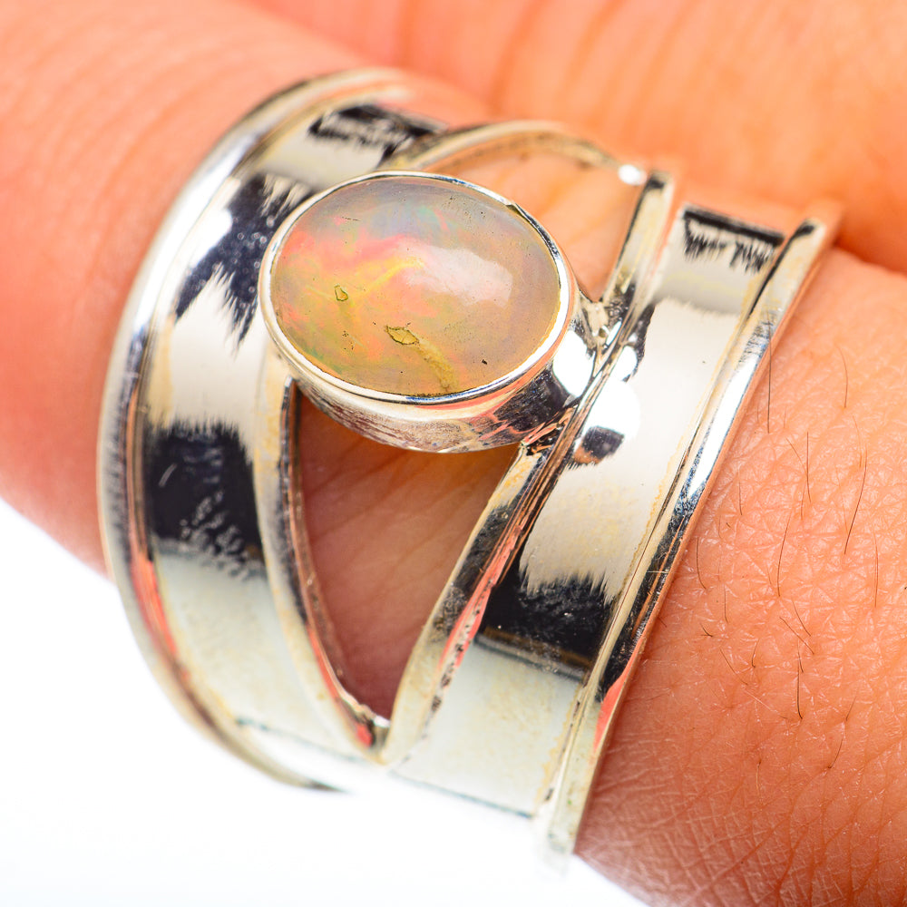 Ethiopian Opal Rings handcrafted by Anasilvercos - RING74293