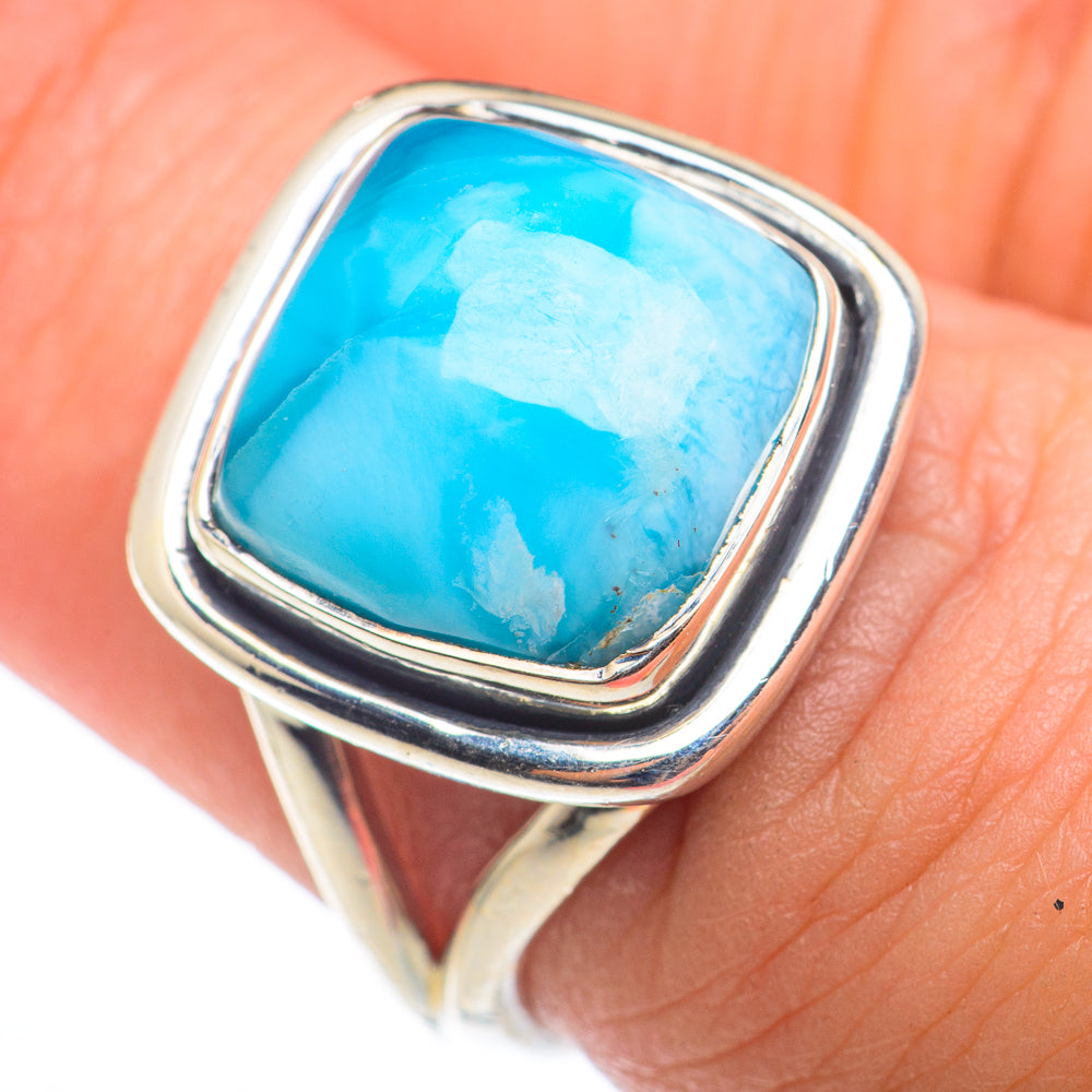 Larimar Rings handcrafted by Anasilvercos - RING74299