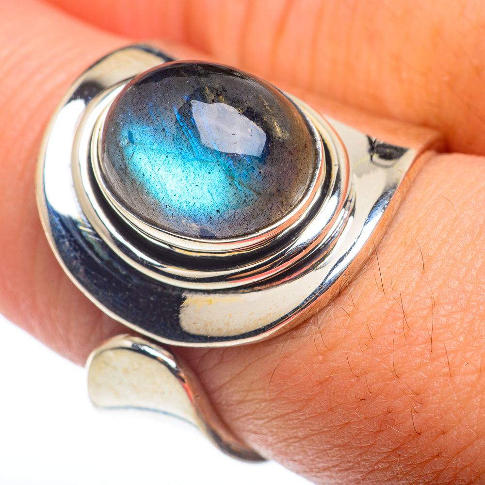 Labradorite Rings handcrafted by Anasilvercos - RING74301