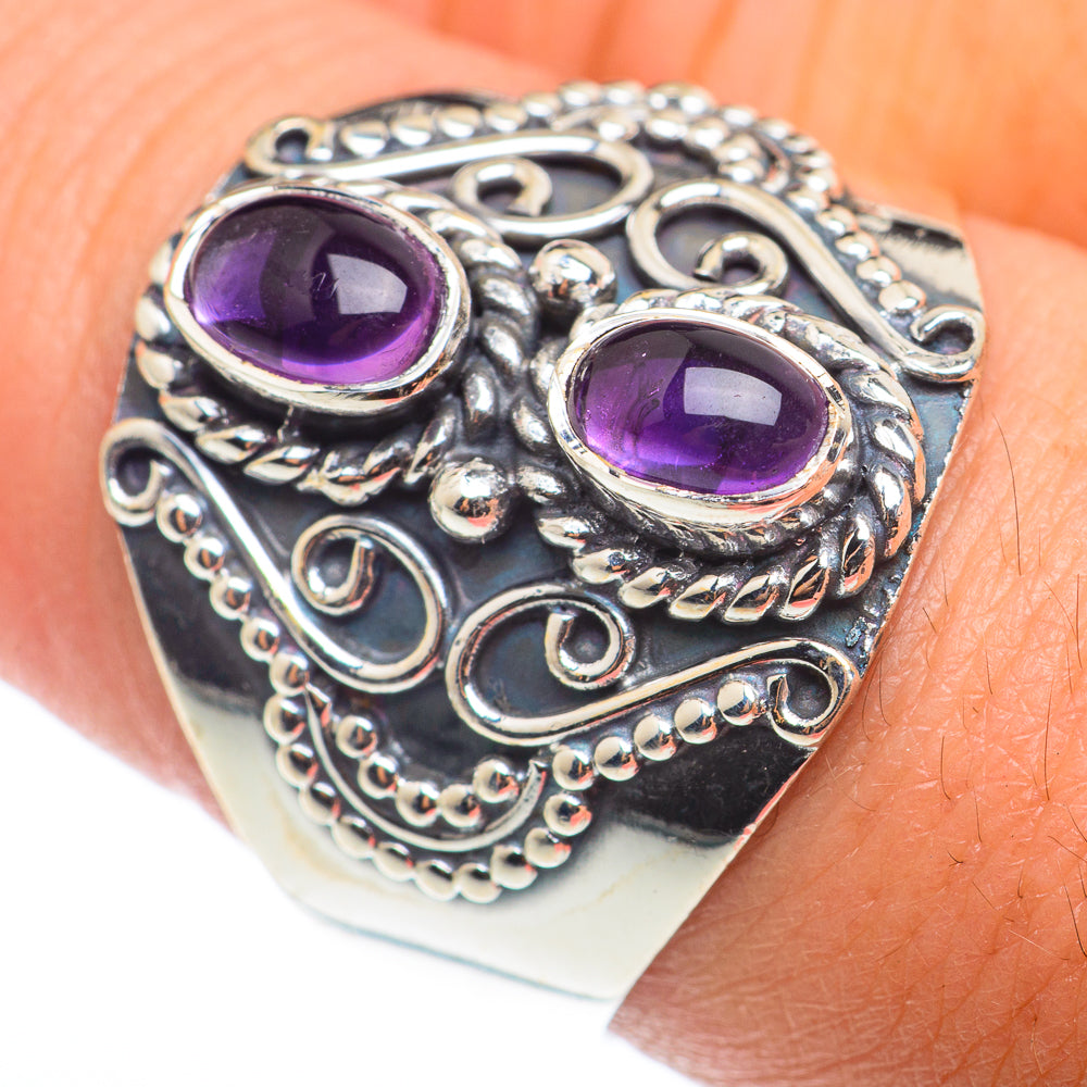 Amethyst Rings handcrafted by Anasilvercos - RING74319