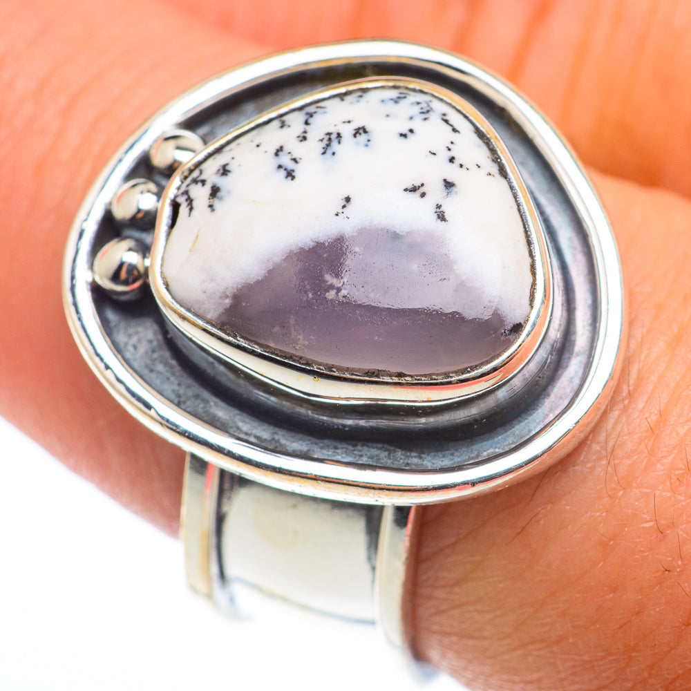Dendritic Opal Rings handcrafted by Anasilvercos - RING74328