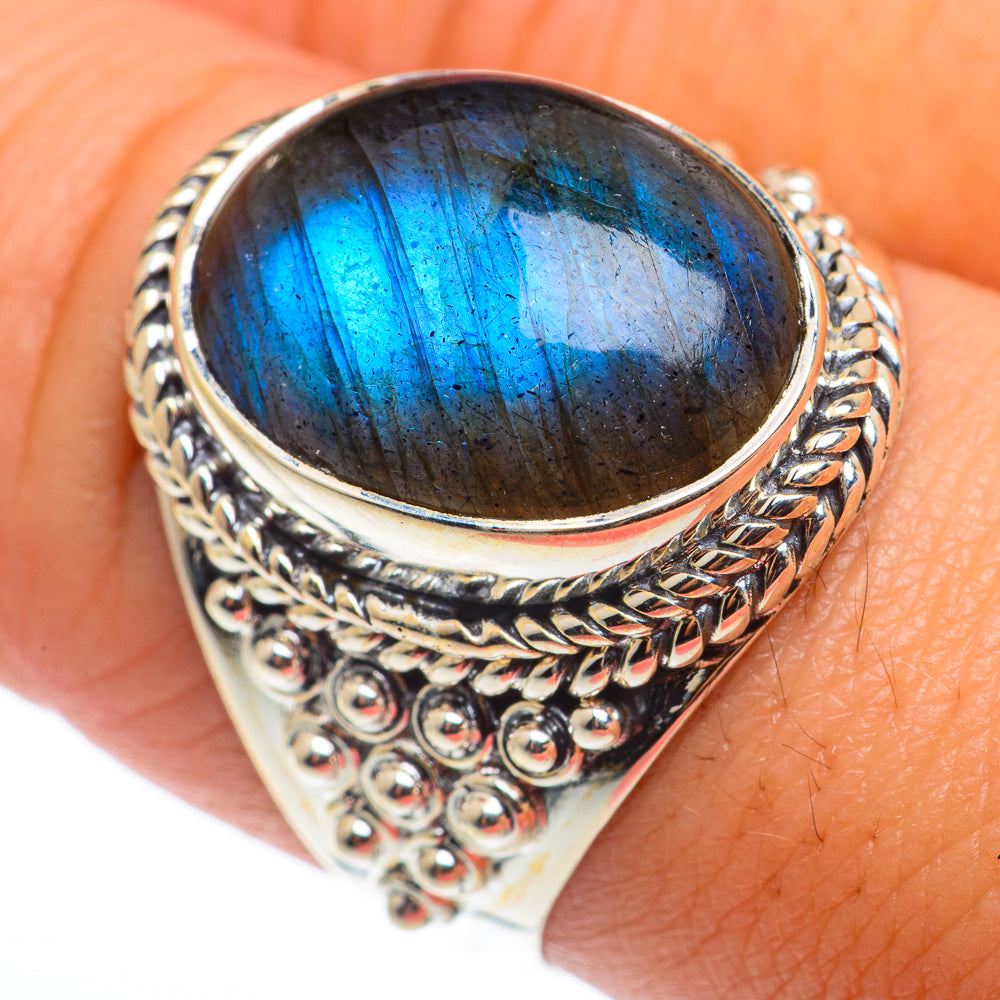 Labradorite Rings handcrafted by Anasilvercos - RING74335