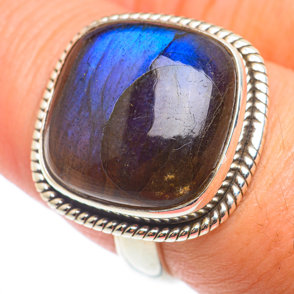 Labradorite Rings handcrafted by Anasilvercos - RING74338