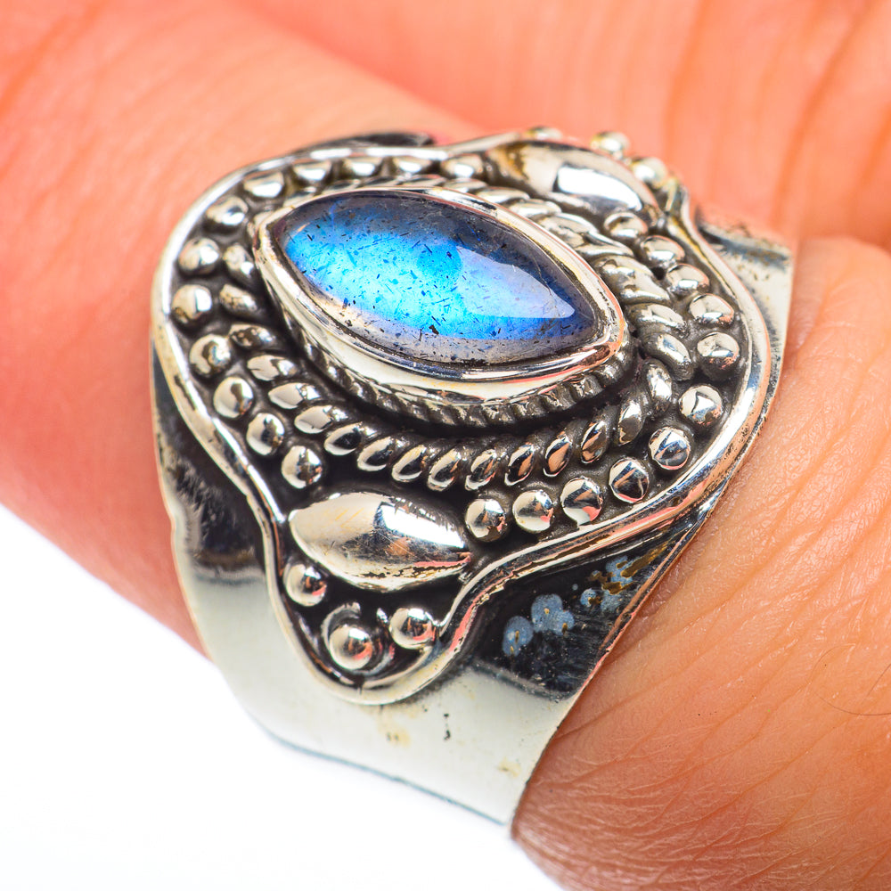 Labradorite Rings handcrafted by Anasilvercos - RING74341