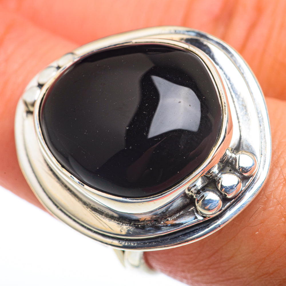 Black Onyx Rings handcrafted by Anasilvercos - RING74355