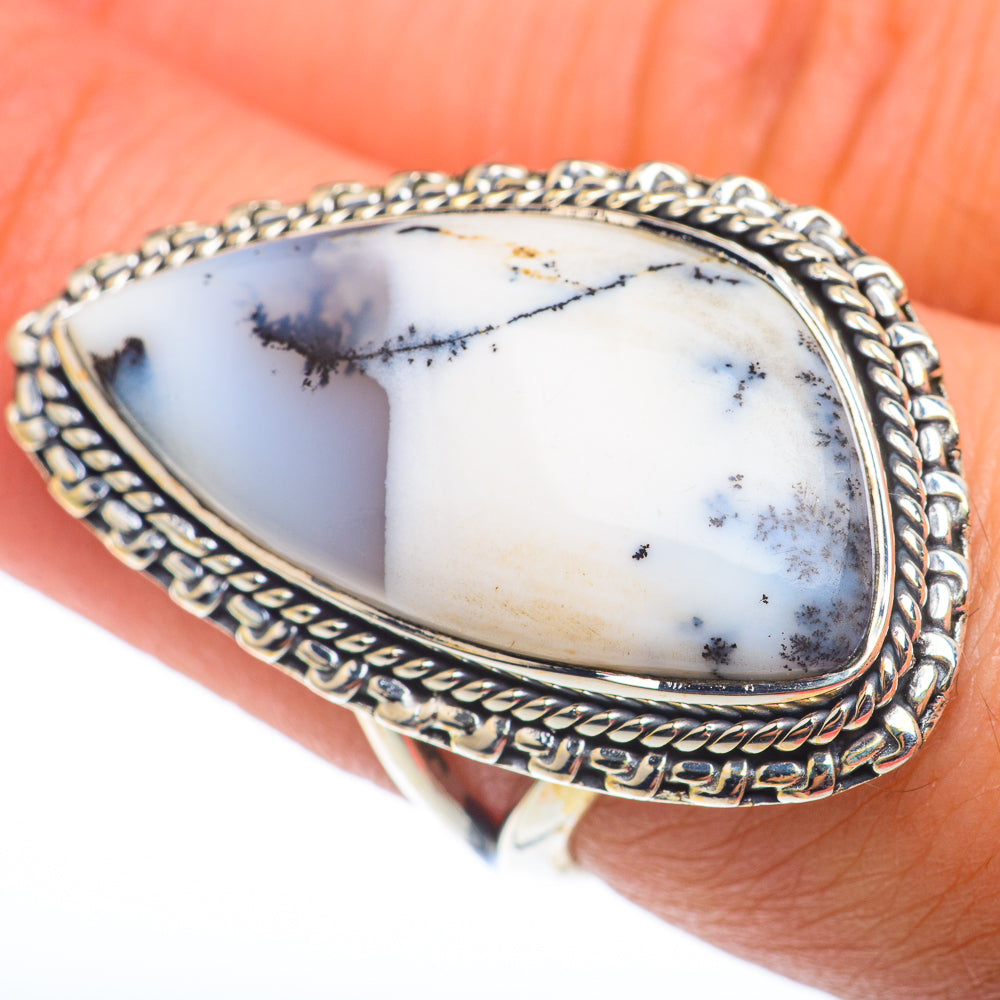 Dendritic Opal Rings handcrafted by Anasilvercos - RING74358