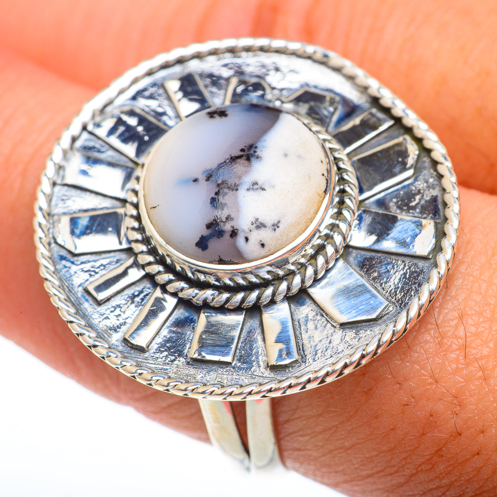 Dendritic Opal Rings handcrafted by Anasilvercos - RING74360