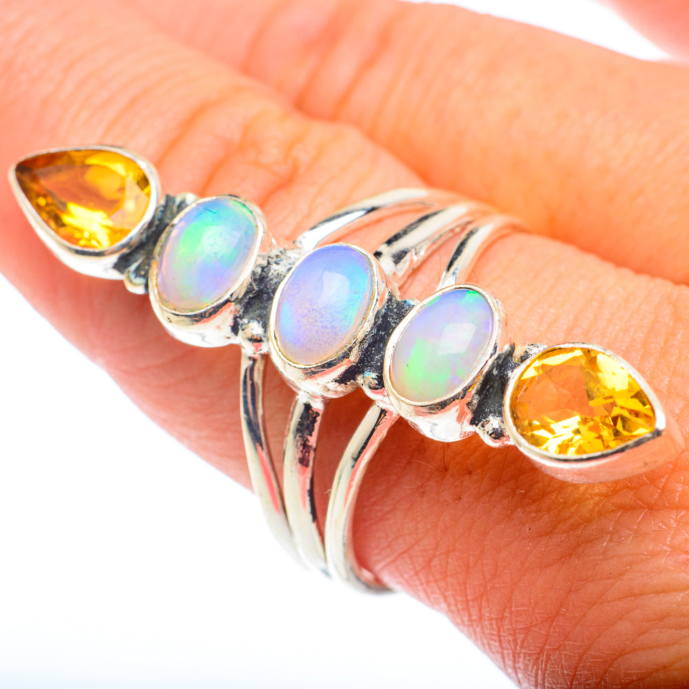 Ethiopian Opal Rings handcrafted by Anasilvercos - RING74364