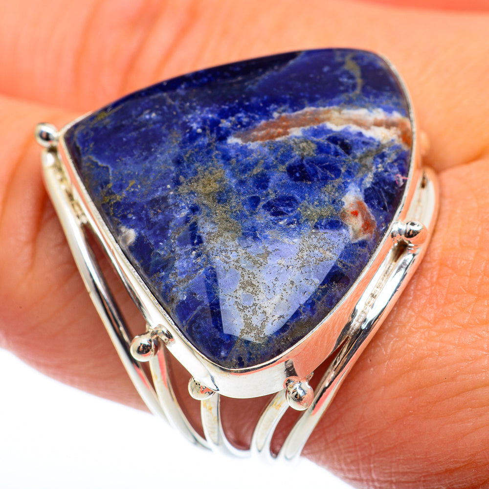 Sodalite Rings handcrafted by Anasilvercos - RING74373