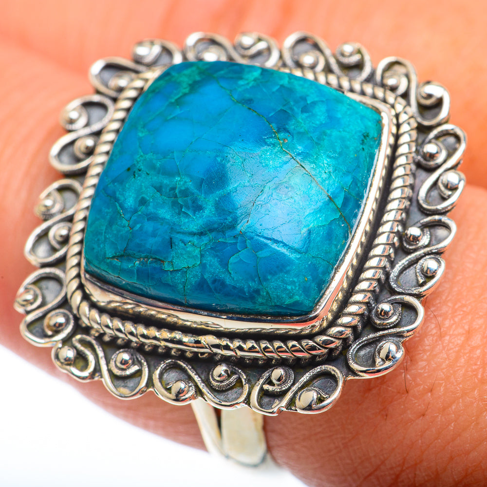 Chrysocolla Rings handcrafted by Anasilvercos - RING74375
