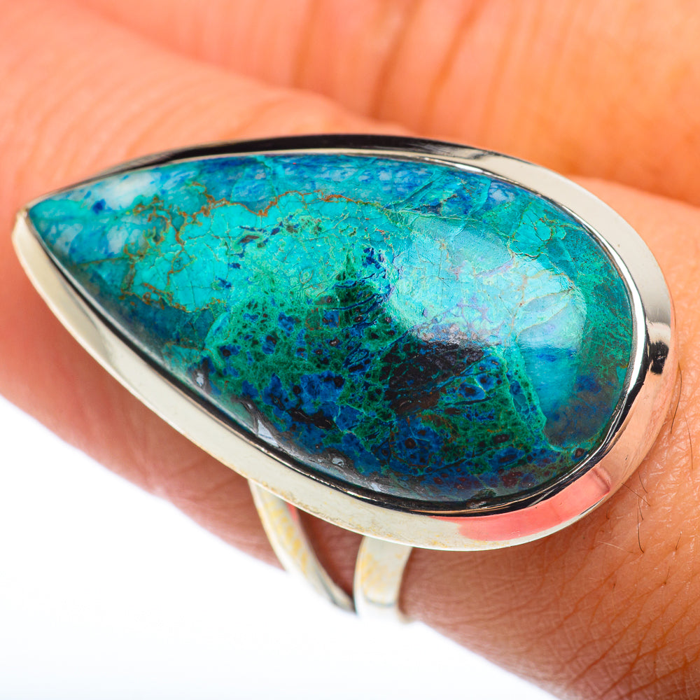 Chrysocolla Rings handcrafted by Anasilvercos - RING74378