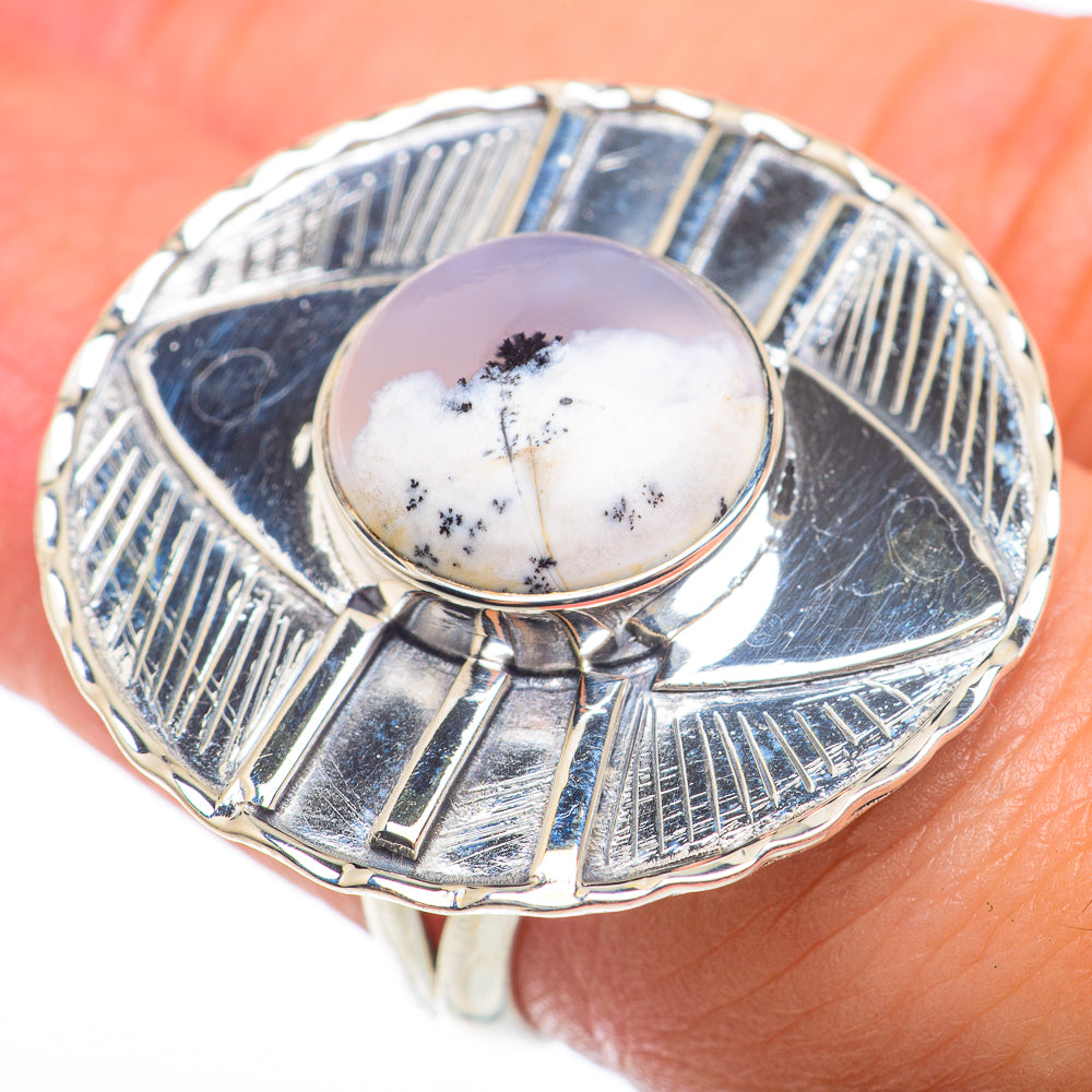 Dendritic Opal Rings handcrafted by Anasilvercos - RING74394