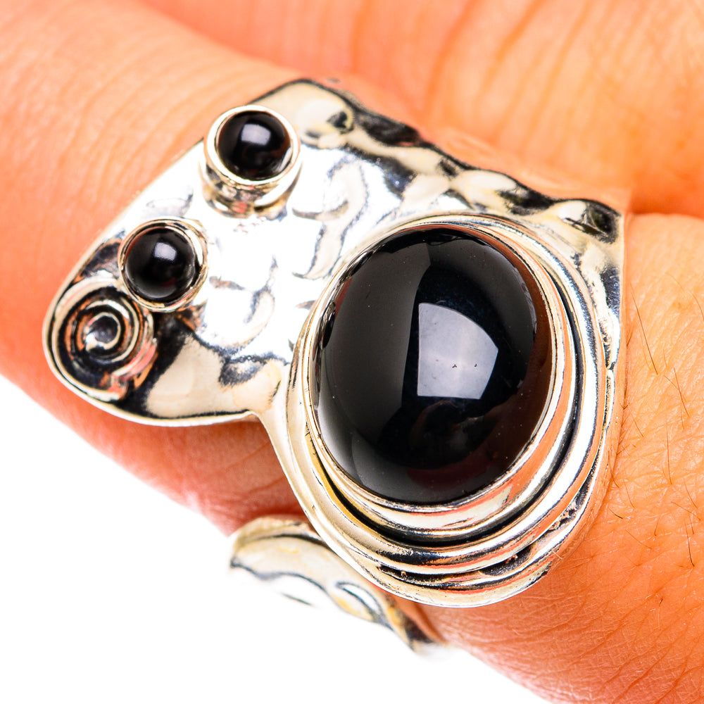 Black Onyx Rings handcrafted by Anasilvercos - RING74435