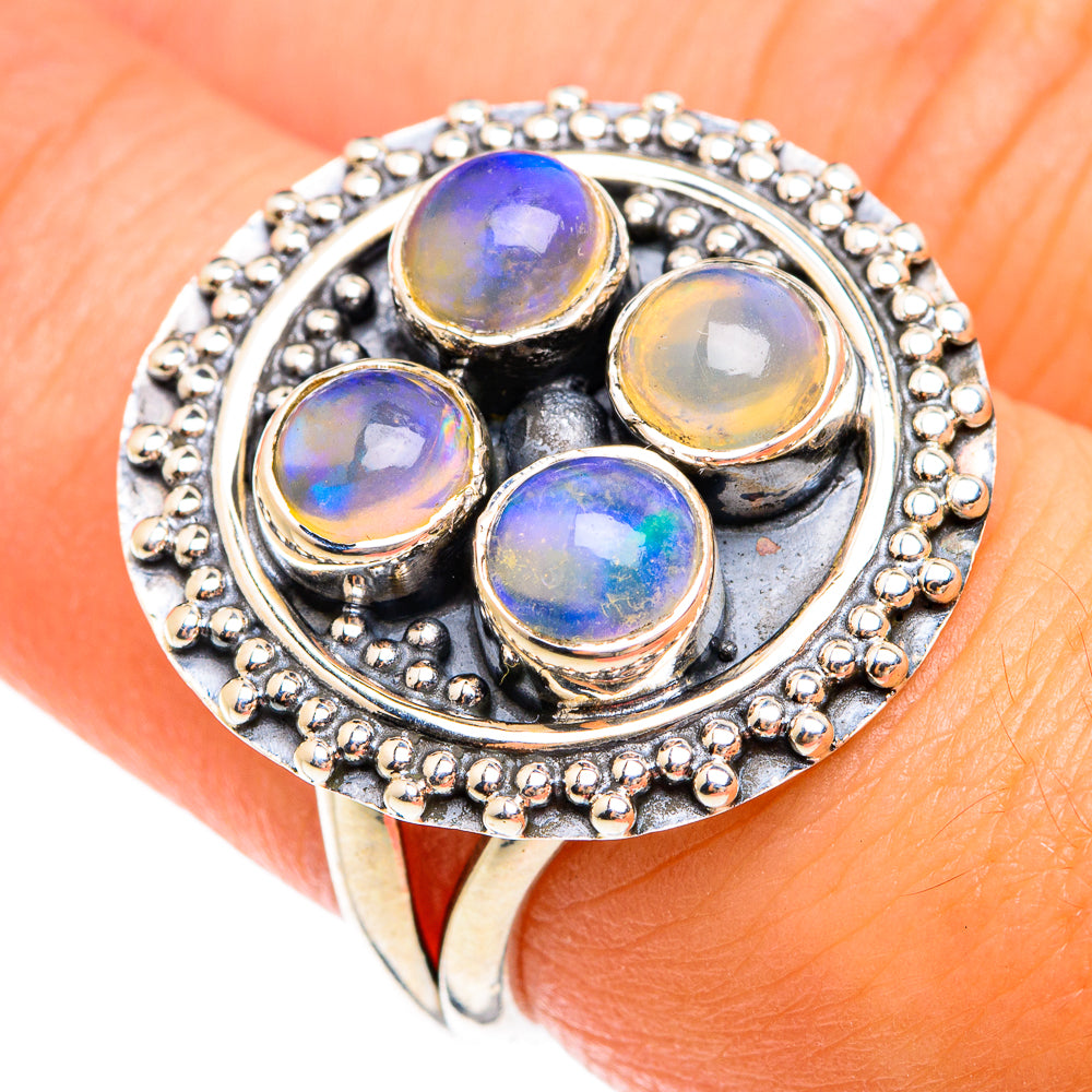 Ethiopian Opal Rings handcrafted by Anasilvercos - RING74443