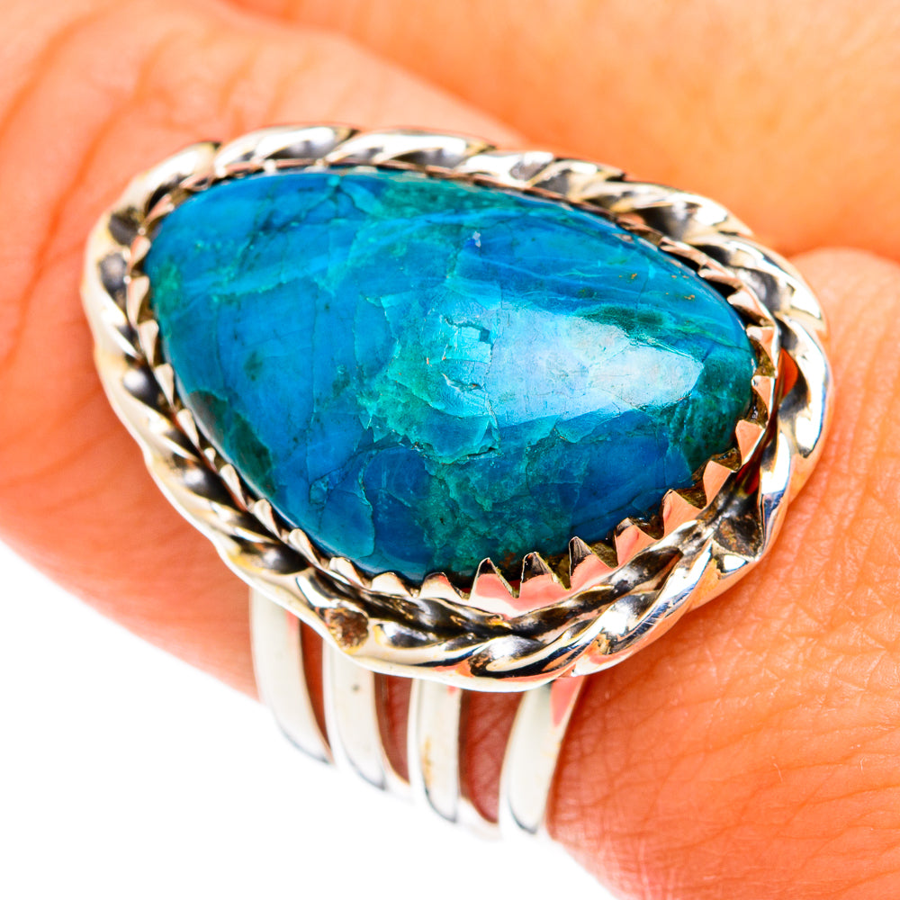 Chrysocolla Rings handcrafted by Anasilvercos - RING74445