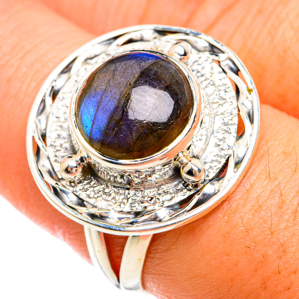 Labradorite Rings handcrafted by Anasilvercos - RING74446