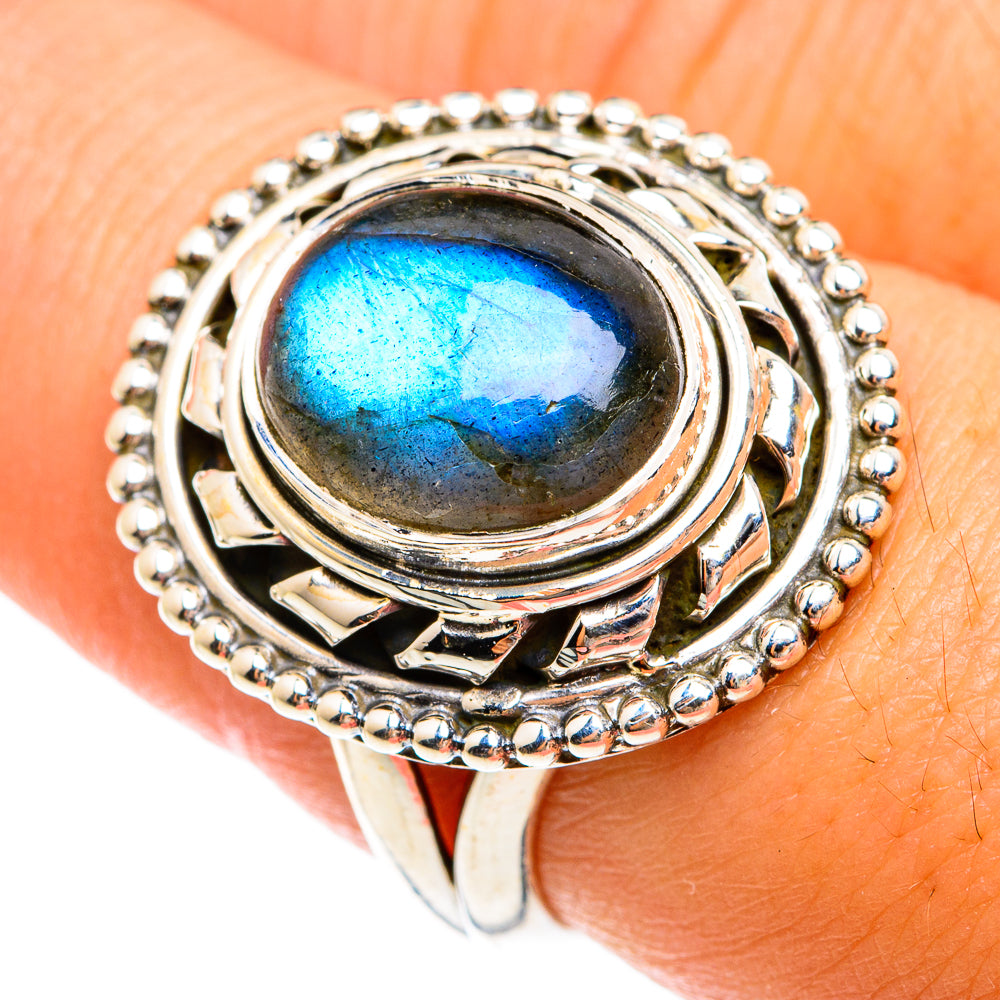 Labradorite Rings handcrafted by Anasilvercos - RING74448