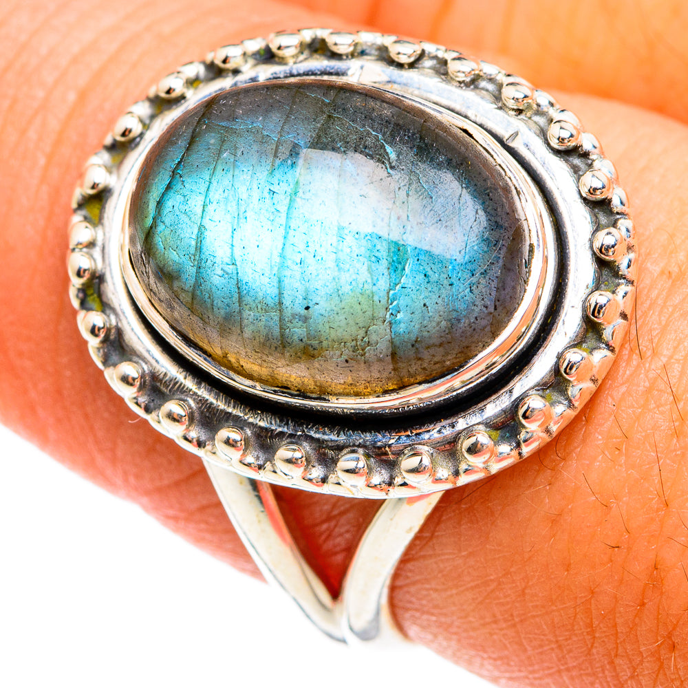 Labradorite Rings handcrafted by Anasilvercos - RING74453