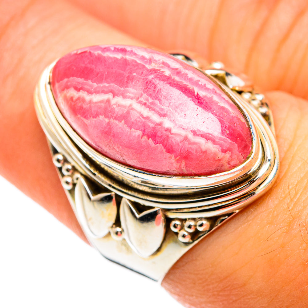 Rhodochrosite Rings handcrafted by Anasilvercos - RING74463