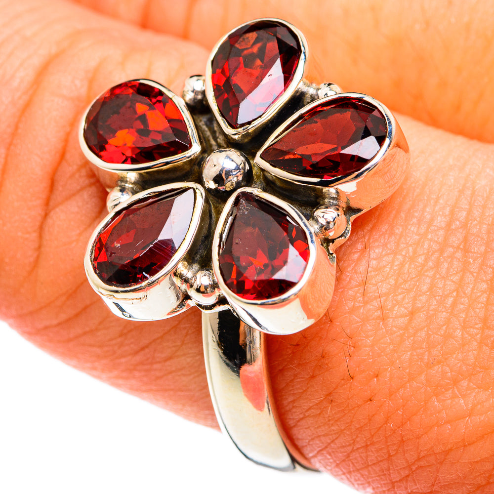Garnet Rings handcrafted by Anasilvercos - RING74465