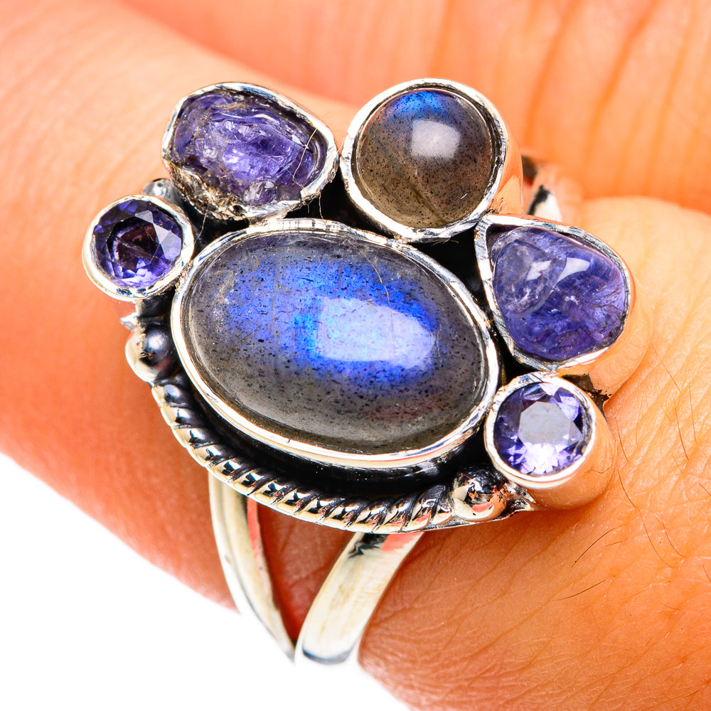 Labradorite Rings handcrafted by Anasilvercos - RING74467