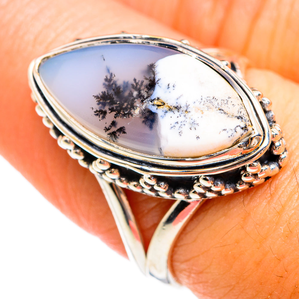 Dendritic Opal Rings handcrafted by Anasilvercos - RING74476