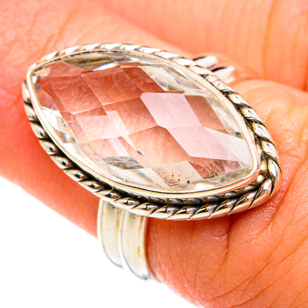 White Quartz Rings handcrafted by Anasilvercos - RING74479