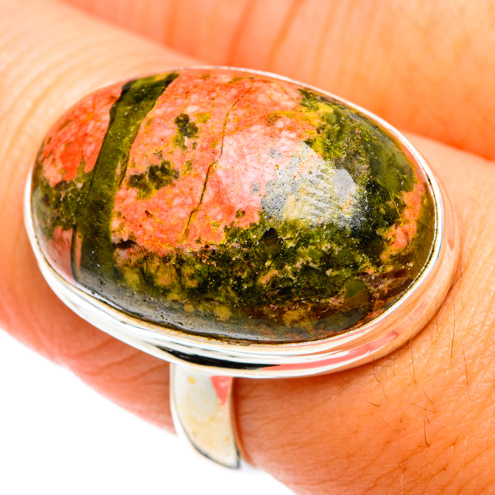 Unakite Rings handcrafted by Anasilvercos - RING74496