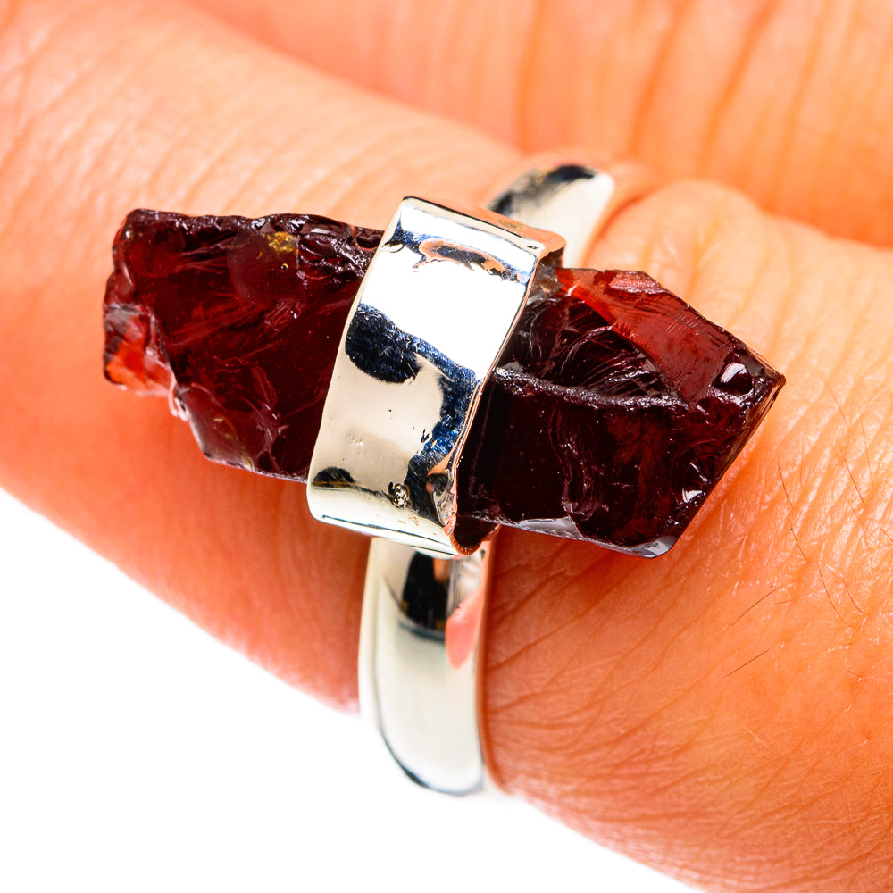 Garnet Rings handcrafted by Anasilvercos - RING74508