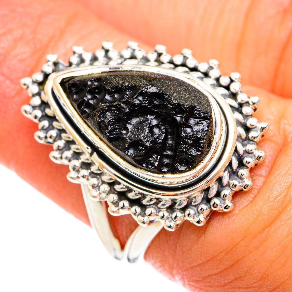Tektite Rings handcrafted by Anasilvercos - RING74514