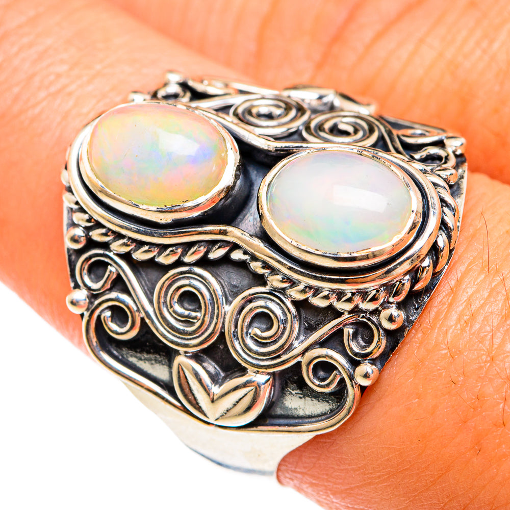 Ethiopian Opal Rings handcrafted by Anasilvercos - RING74524