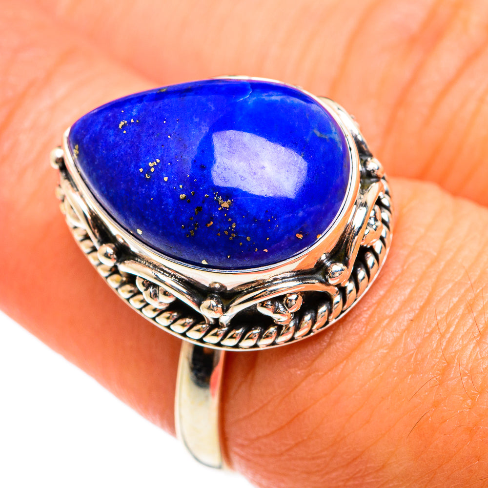 Lapis Lazuli Rings handcrafted by Anasilvercos - RING74533