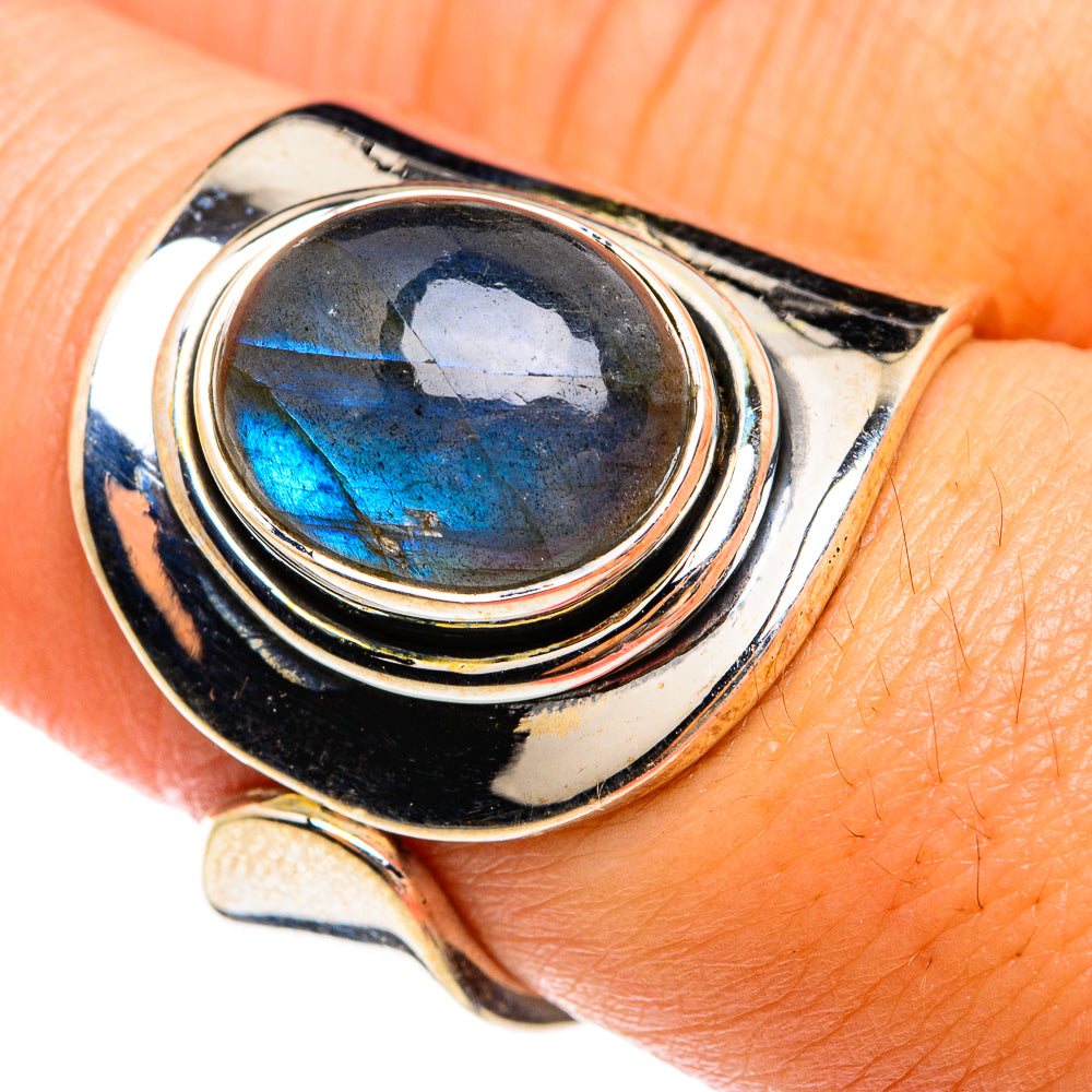 Labradorite Rings handcrafted by Anasilvercos - RING74534