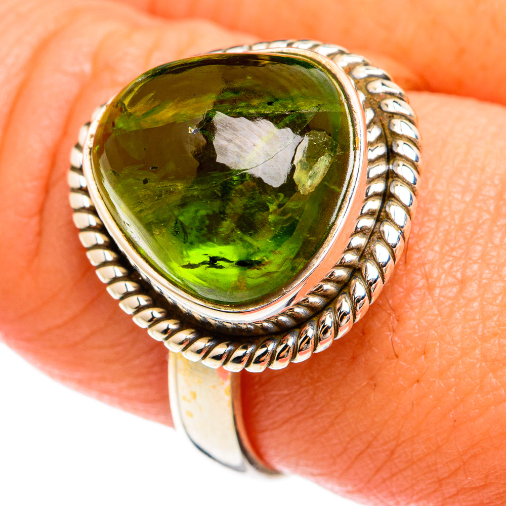 Peridot Rings handcrafted by Anasilvercos - RING74538
