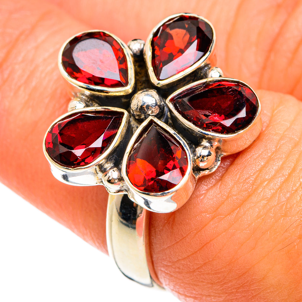 Garnet Rings handcrafted by Anasilvercos - RING74549