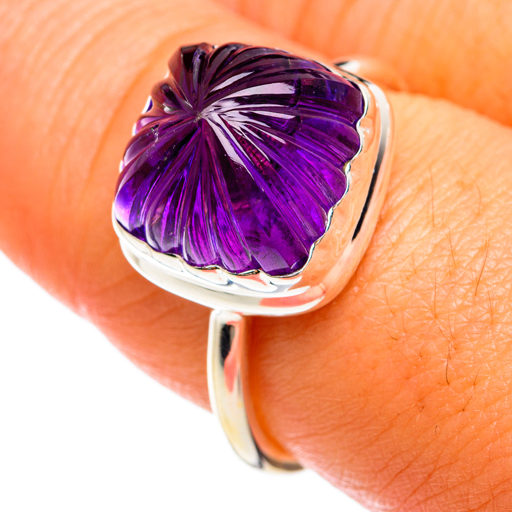 Amethyst Rings handcrafted by Anasilvercos - RING74551