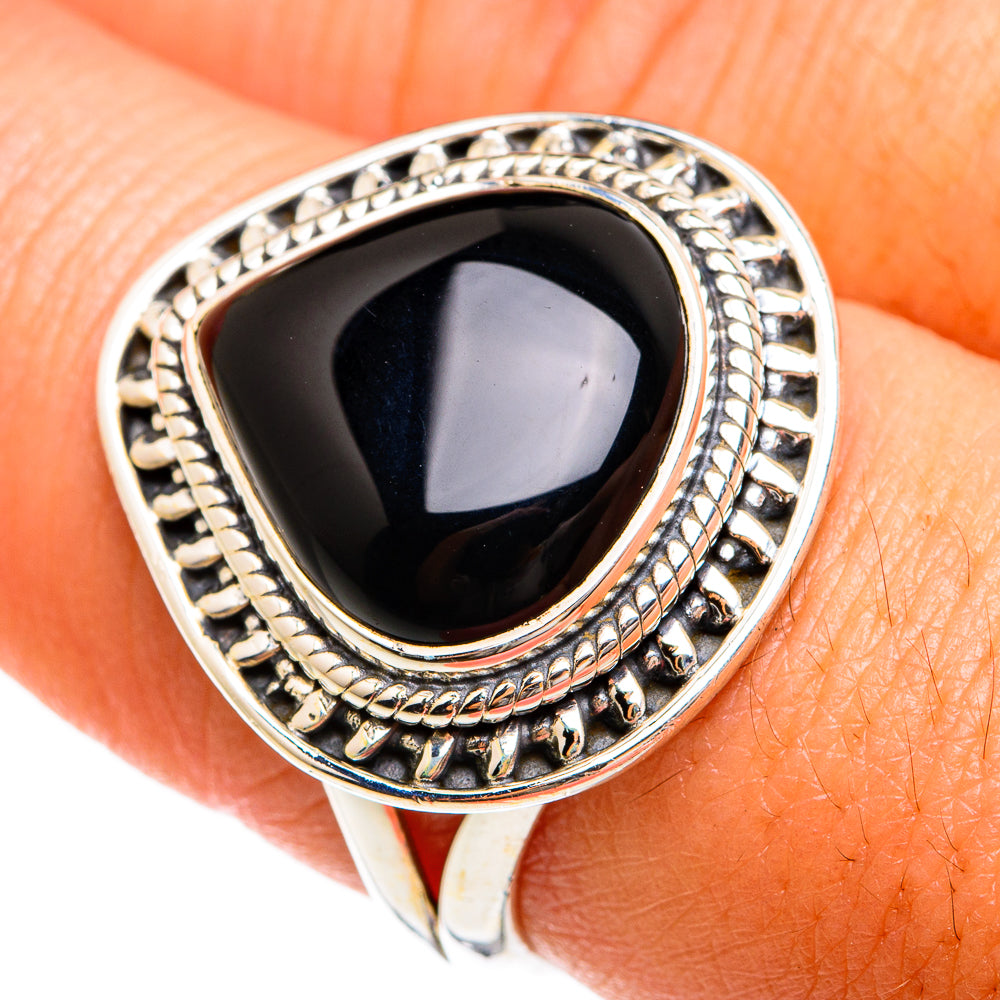 Black Onyx Rings handcrafted by Anasilvercos - RING74556